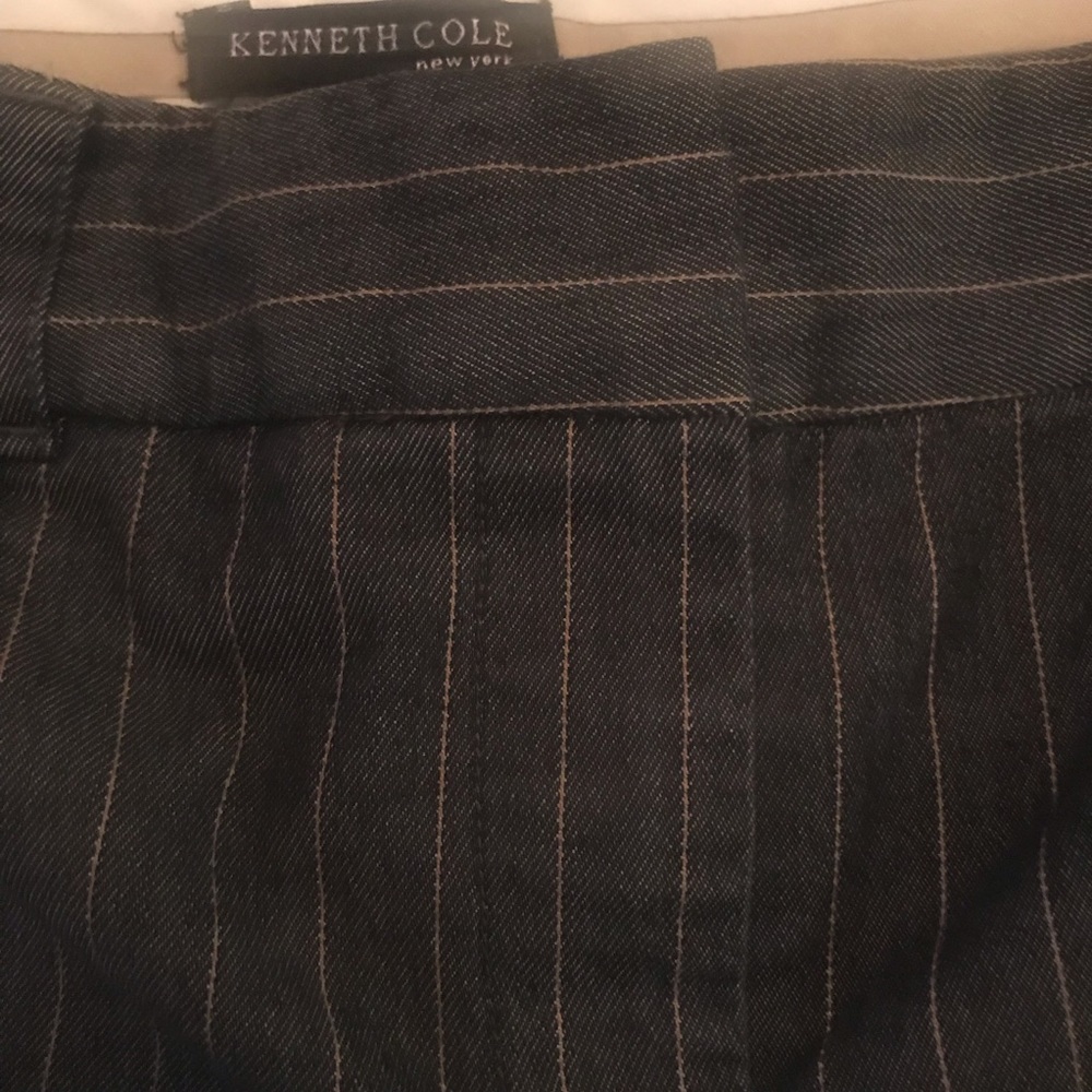 Kenneth Cole Pinstripe Ankle Crop Pants